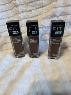Maybelline Fit Me Matte + Poreless Foundation - 375 Java Lot Of 3
